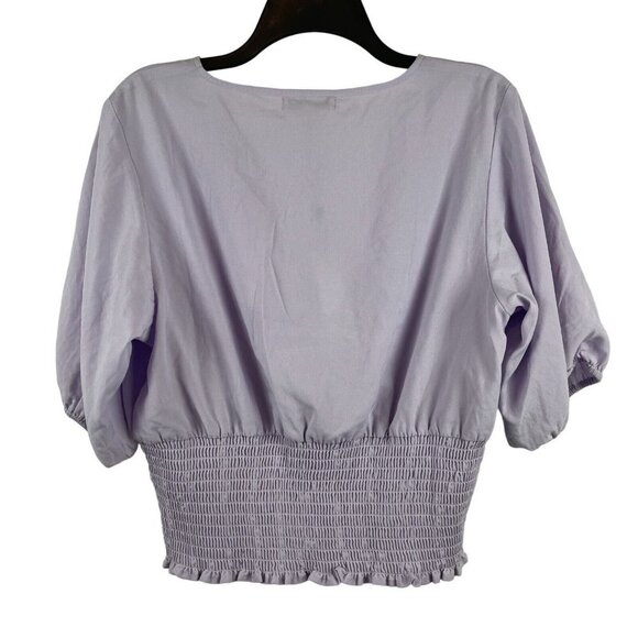 BCBGeneration Women Short Sleeve V-Neck Top Blouses Size L - Picture 2 of 6